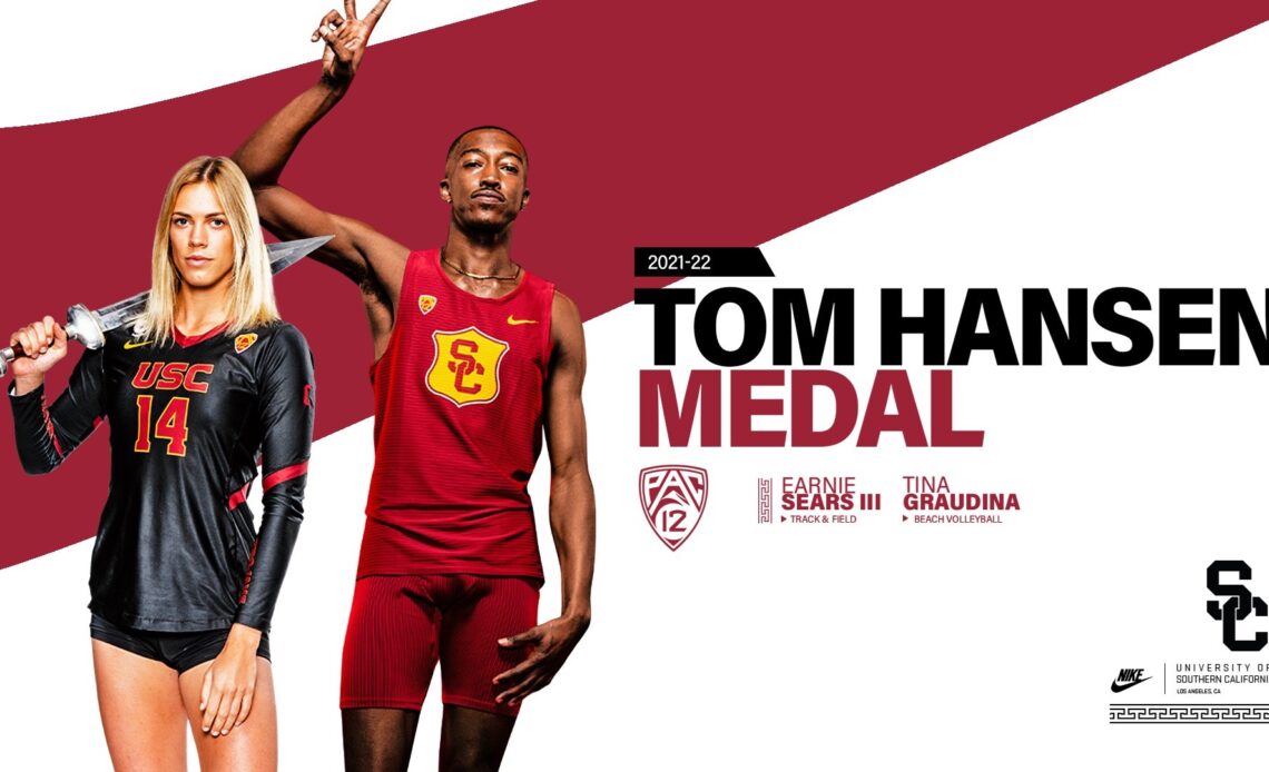 USC's Tina Graudina, Earnie Sears III Named Tom Hansen Medal Winners