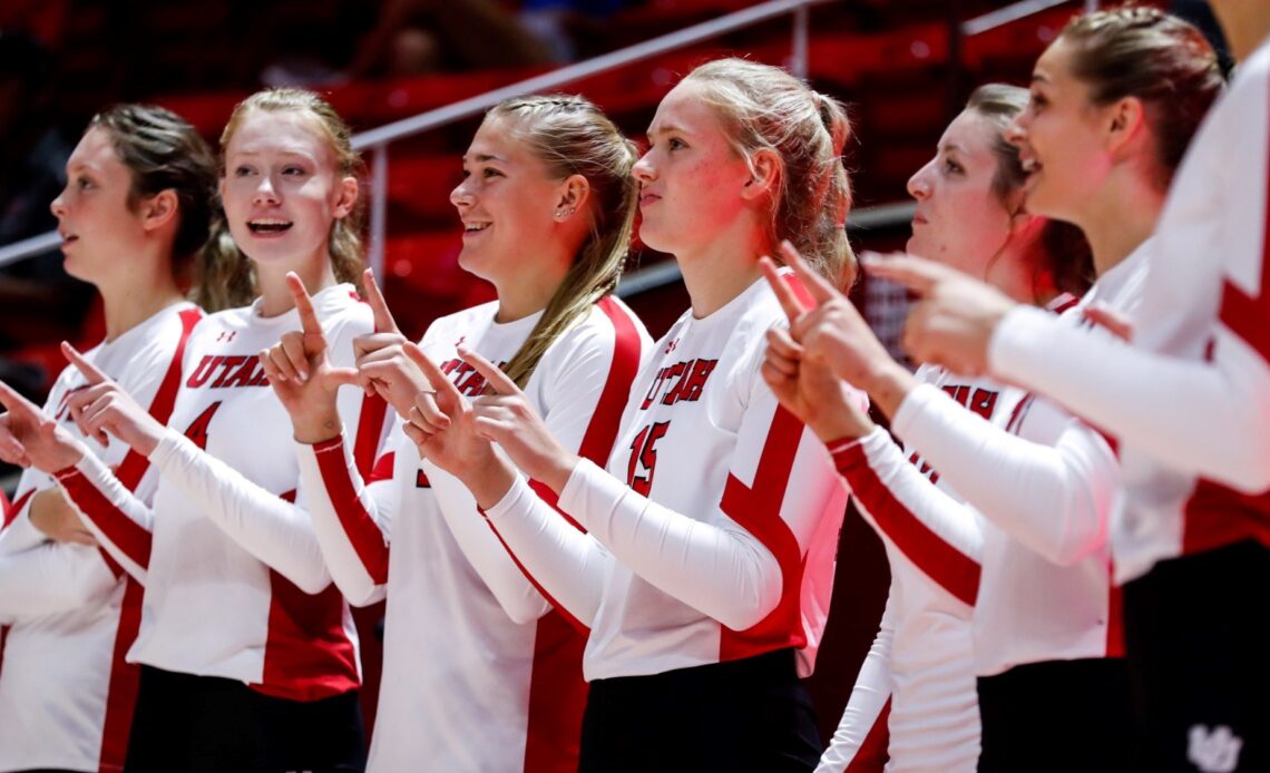 Utah Volleyball Hosts #15 BYU and Utah State To Close Out Non-Conference Play