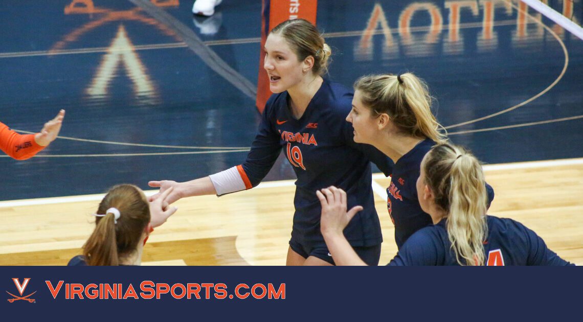 Virginia Volleyball || Turner’s Career Day Not Enough in Five-Set Loss to North Carolina