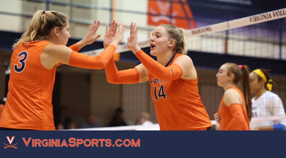 Virginia Volleyball || UVA Records 17.0 Blocks in 3-1 Loss to No. 10 Pitt