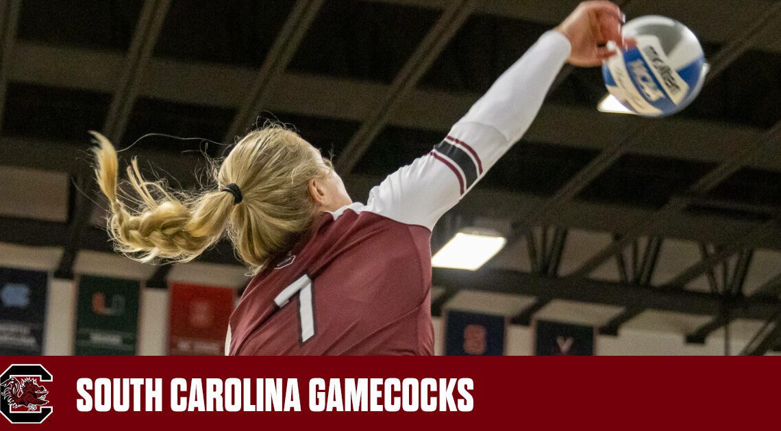 Volleyball Loses Non-Conference Finale to No. 20 Oregon – University of South Carolina Athletics