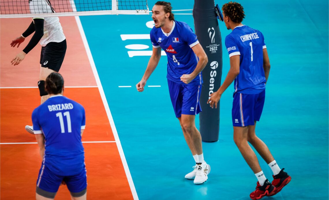 WorldofVolley :: WCH 2022 M: Japanese warriors led by Nishida make France bleed but Olympic champions go to quarter-finals