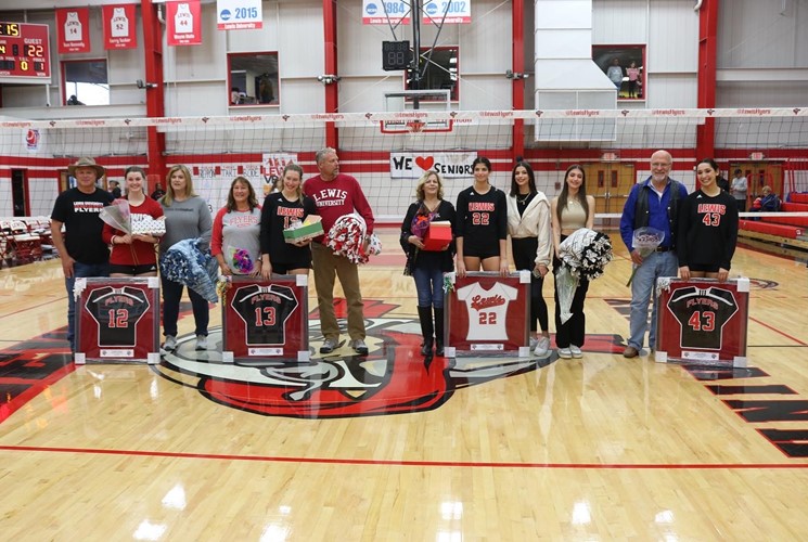 #25 Lewis Women's Volleyball Honors Seniors with 3-1 Victory Against S&T Saturday