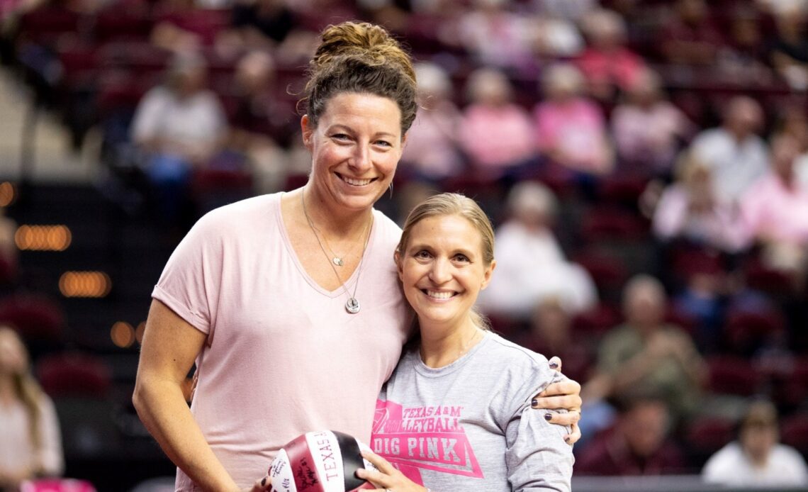 Aggie Volleyball to Host Annual Dig Pink Match on October 22 - Texas A&M Athletics