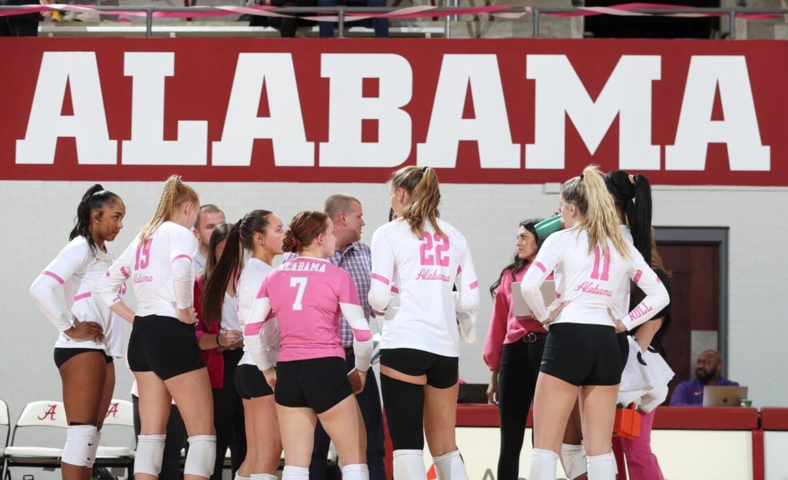 Alabama Falls in Five-Set Battle Against LSU Wednesday in Tuscaloosa