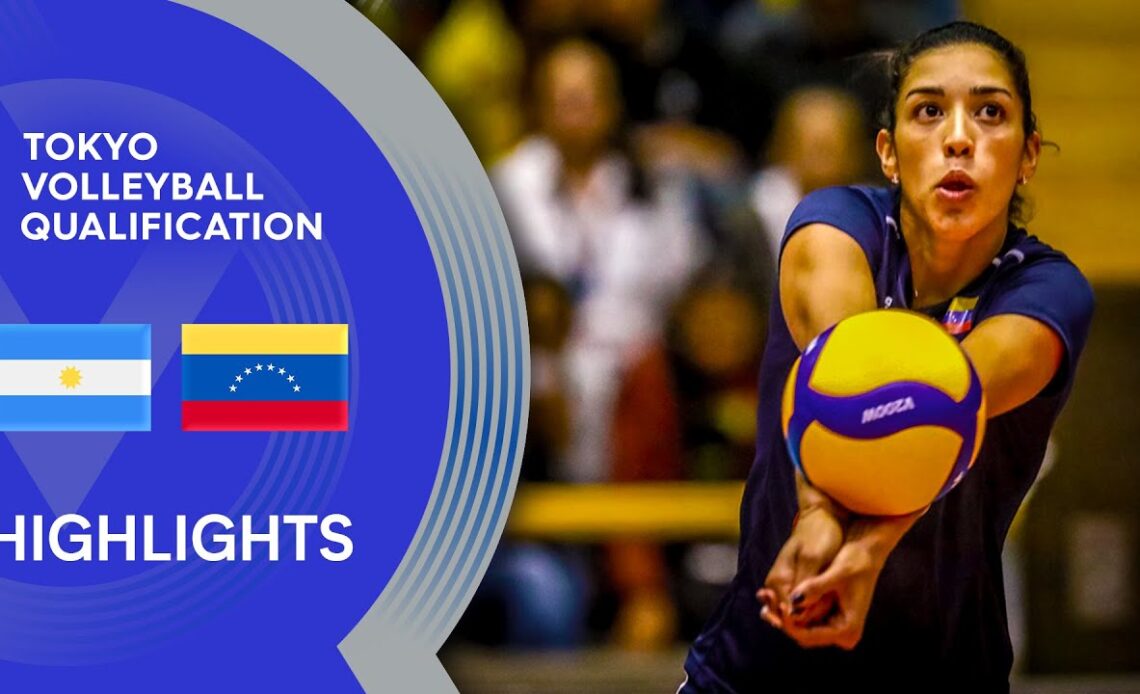 Argentina vs. Venezuela - Highlights | CSV Women's Tokyo Volleyball Qualification 2020