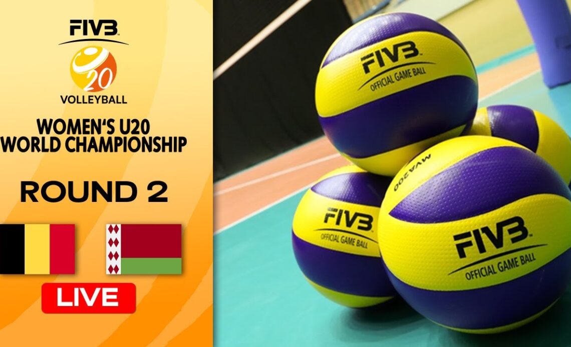 BEL vs. BLR - Full Match | Round 2 | Women's U20 Volleyball World Champs
