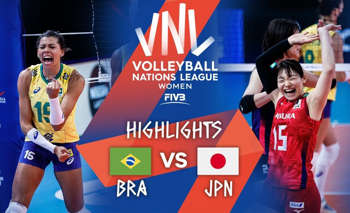 BRA vs. JPN - Highlights Week 2 | Women's VNL 2021