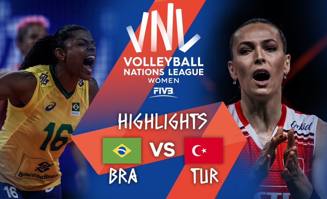 BRA vs. TUR - Highlights Week 5 | Women's VNL 2021