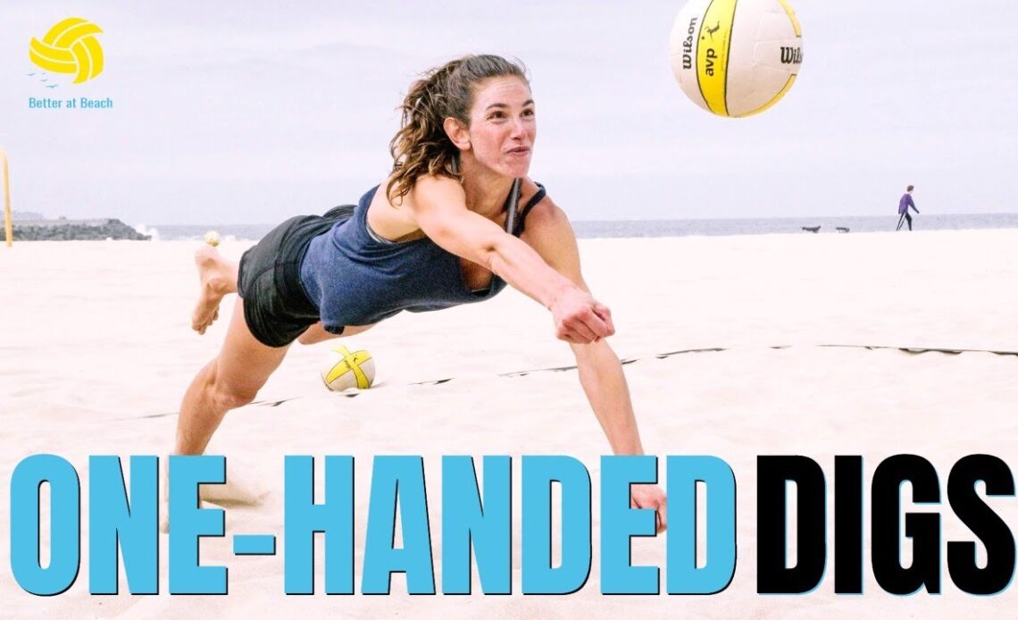 Beach Volleyball Drill | Improve Defensive Skills With This One-Armed Dig Pepper Drill