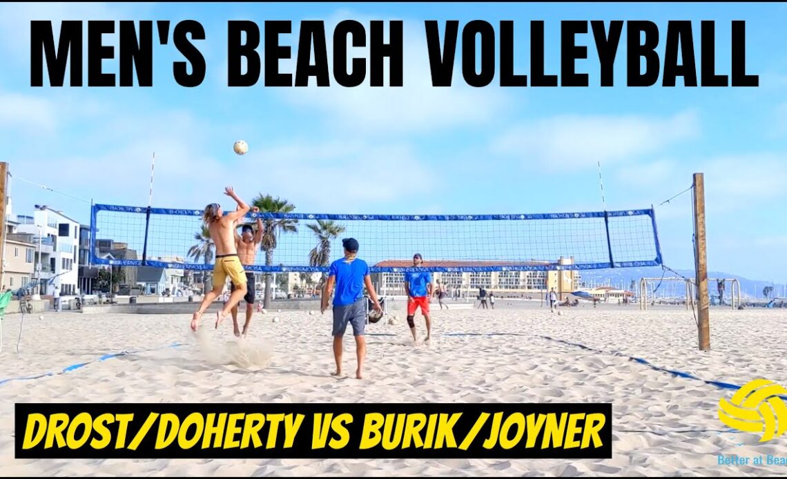 Beach Volleyball | Hermosa Beach AVP Pro Practice with Drost/Doherty vs Burik/Joyner