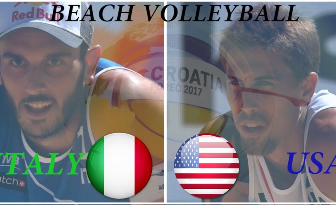 Beach Volleyball. Jake Gibb and Taylor Crabb USA vs Daniele Lupo and Paolo Nicolai ITA ( Highlights)