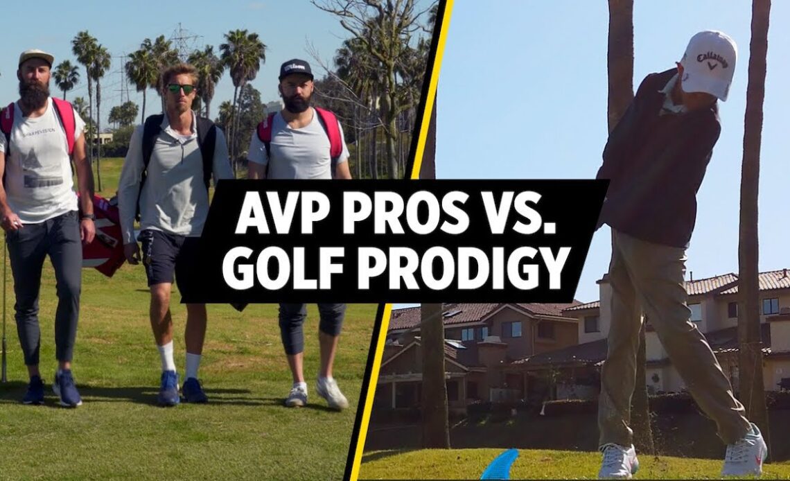 Beach Volleyball Pros vs. 10-Year-Old Prodigy | Golf Challenge