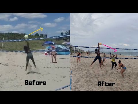 Beach Volleyball Spike Wristsnap Technique (Case Study)