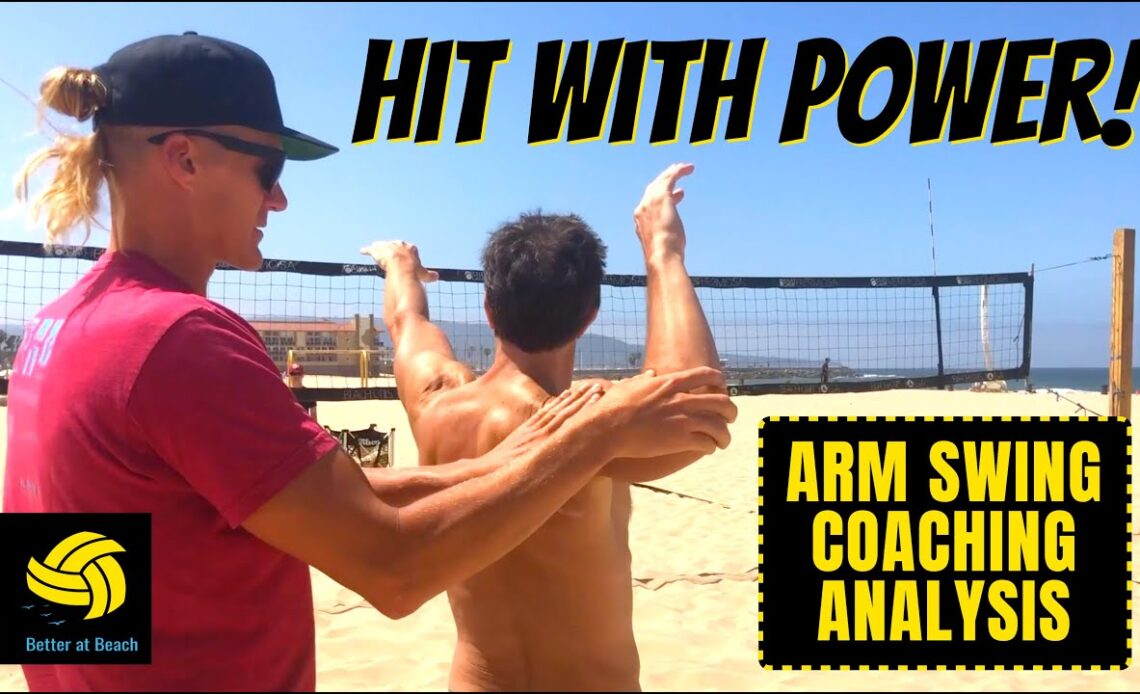Coaching Volleyball | AVP Coach Teaches Players How to Spike a Volleyball with Good Biomechanics