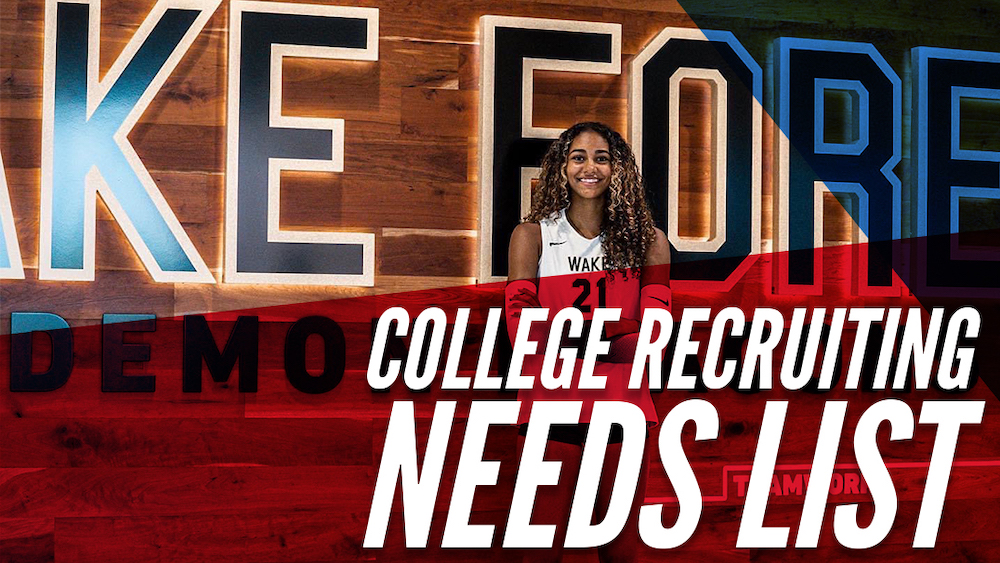 College Needs List (Updated October 21)