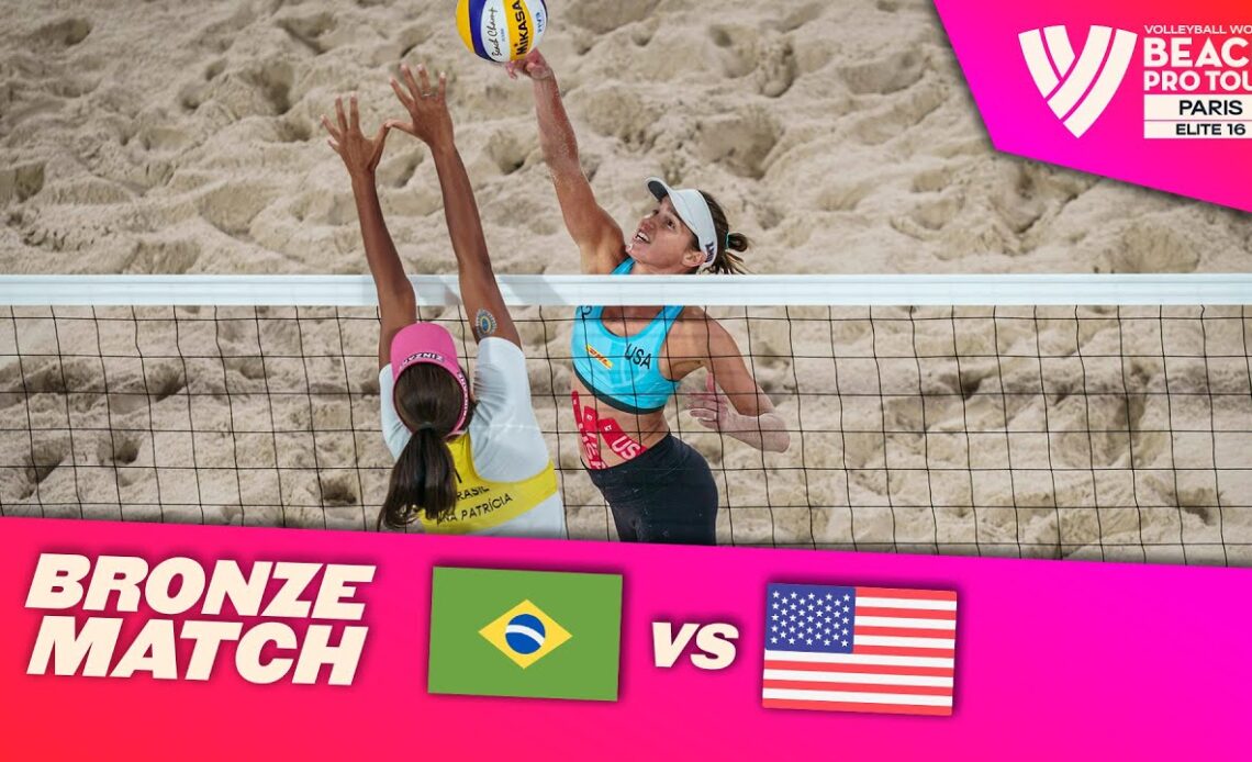 Duda/Ana Patrícia vs. Flint/Cheng - Bronze Match Highlights Paris 2022 #BeachProTour