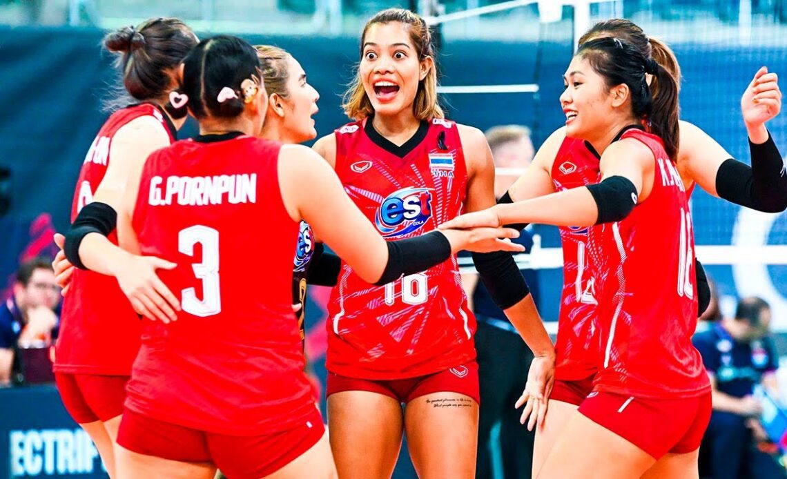 Epic Victory Thailand Volleyball team vs USA 1 set at World Championship 2022