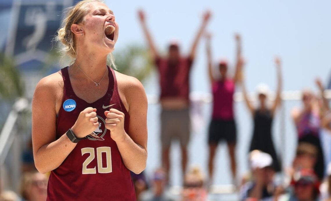 Florida State advances to 2022 NC beach volleyball championship after marathon finish over UCLA