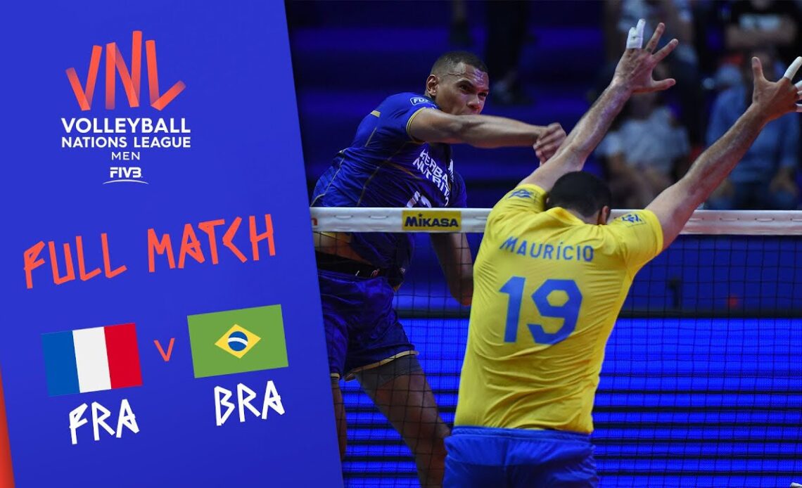 France v Brazil - Full Match - Final Round Pool A | Men's VNL 2018