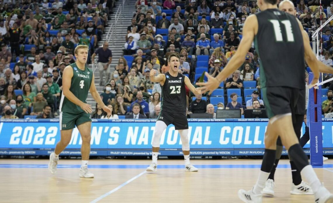 Hawaii sweeps Long Beach State to win second straight NC men's volleyball national championship