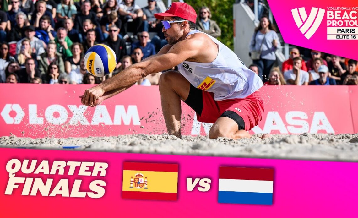 Herrera/Gavira vs. Brouwer/Meeuwsen - Quarter Final Highlights Paris 2022 #BeachProTour