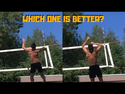 High or Low elbow? Which Beach Volleyball Spiking Technique Is Better?