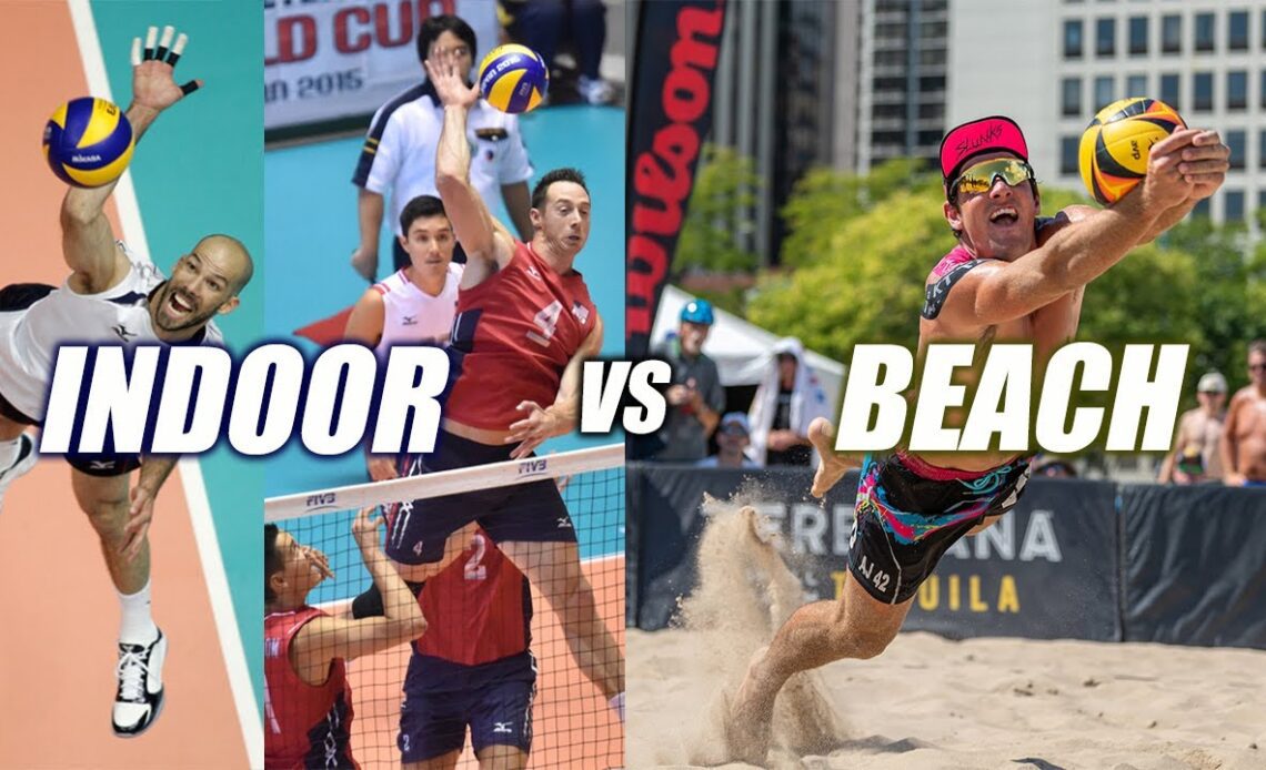 INDOOR vs BEACH Volleyball | Lee/Priddy vs Budinger/Field AVP Chicago Open 2022