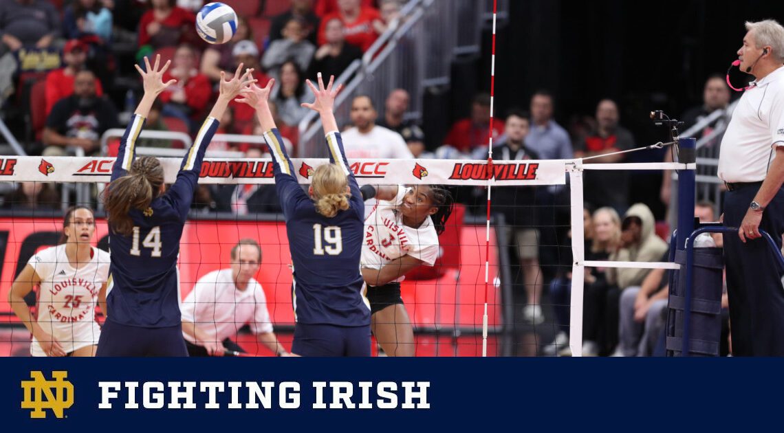 Irish Fall to No. 4 Louisville – Notre Dame Fighting Irish – Official Athletics Website