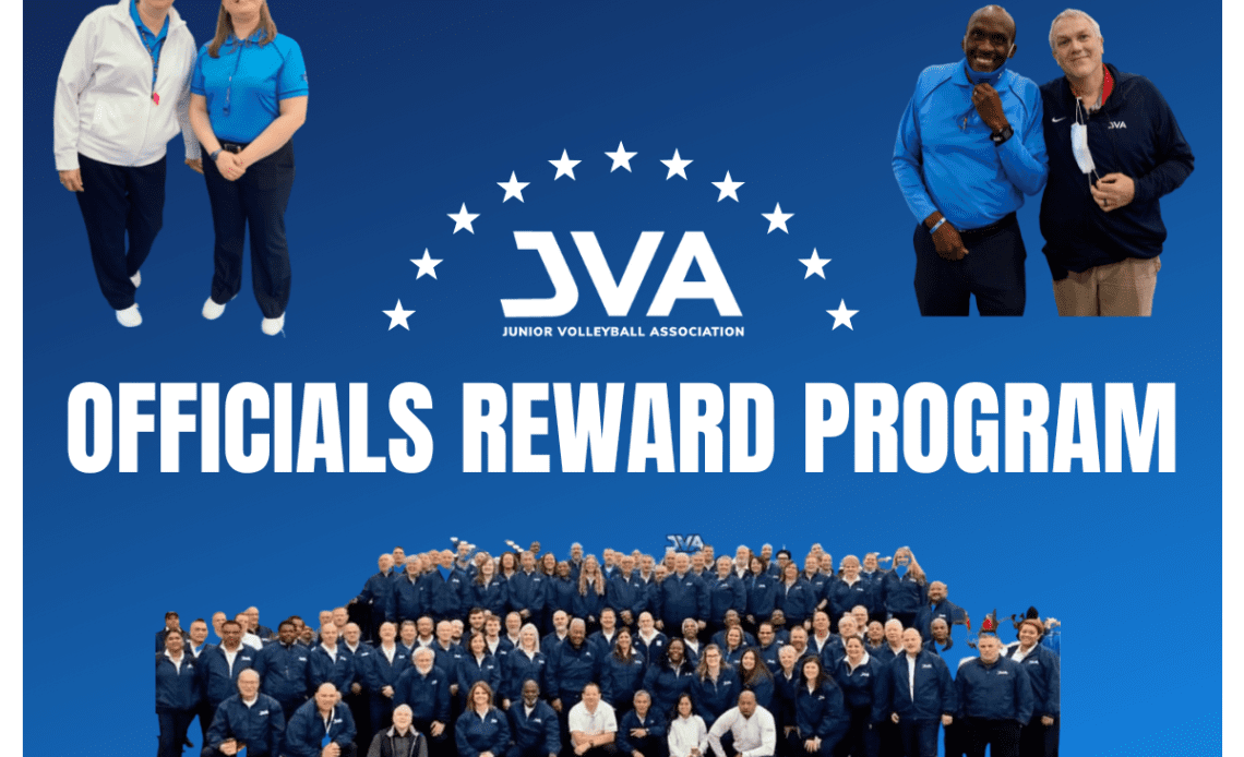 JVA Launches the Officials Reward Program to Recognize and Reward the Service of Officials
