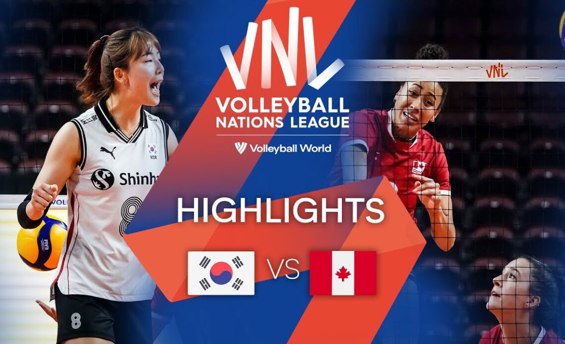 🇰🇷 KOR vs. 🇨🇦 CAN - Highlights Week 1 | Women's VNL 2022