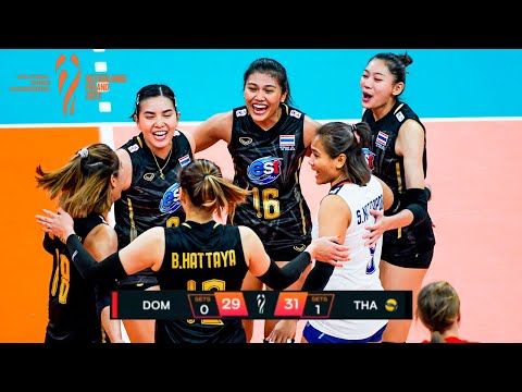Long Volleyball SET by Thailand vs Dominican Republic 31:29 | World Championship 2022