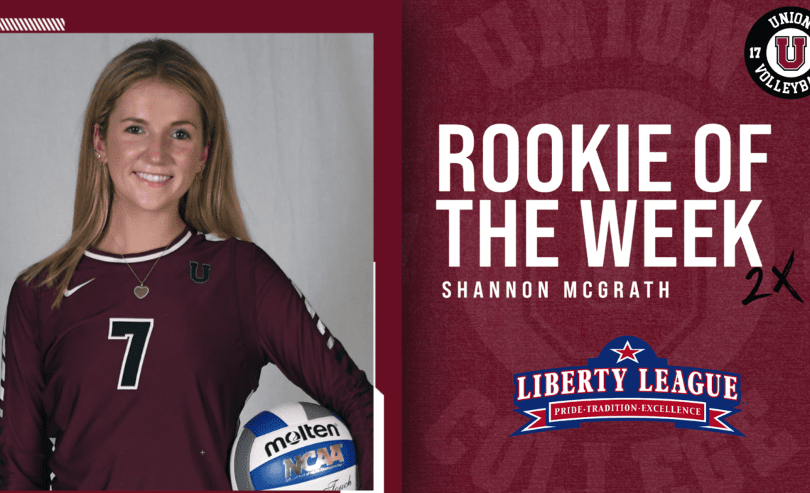 McGrath Named Liberty League Rookie of the Week Again