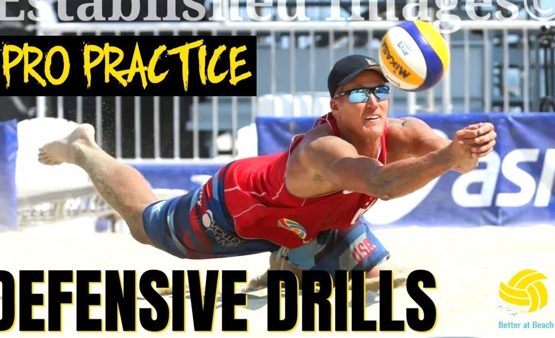 Men's Beach Volleyball | How AVP Pros Train | Defensive Drills