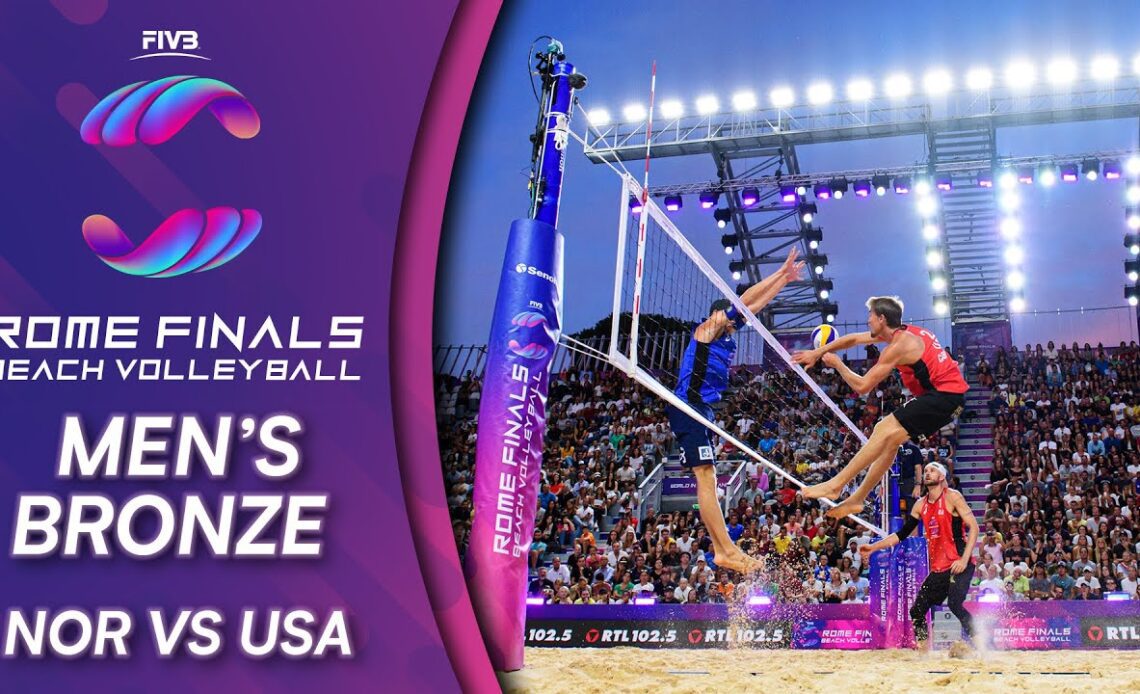 Men's Bronze Medal: NOR vs. USA | Beach Volleyball World Tour Finals Rome 2019