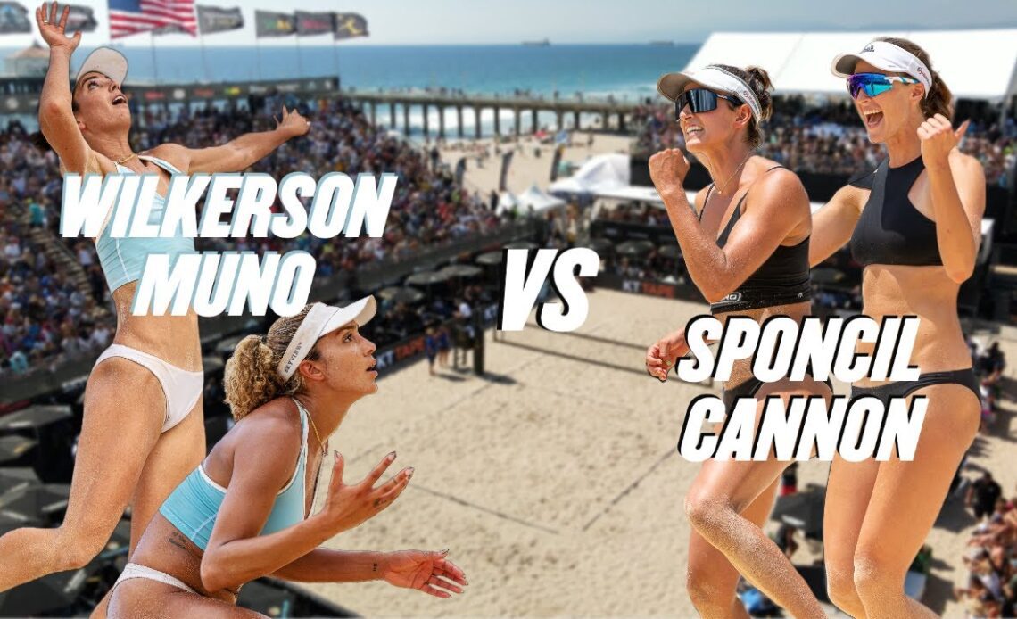 Muno/Wilkerson vs. Sponcil/Cannon | AVP Manhattan Beach 2022