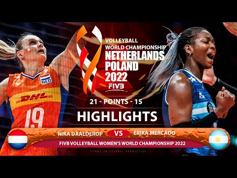 Nika Daalderop vs Erika Mercado | Nederlands vs Argentina | Highlights | World Championship 2022