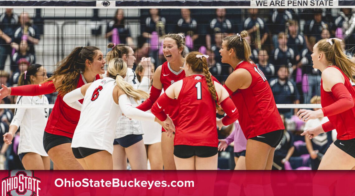 No. 6 Ohio State Wins at No. 11 Penn State in Five-Set Thriller – Ohio State Buckeyes