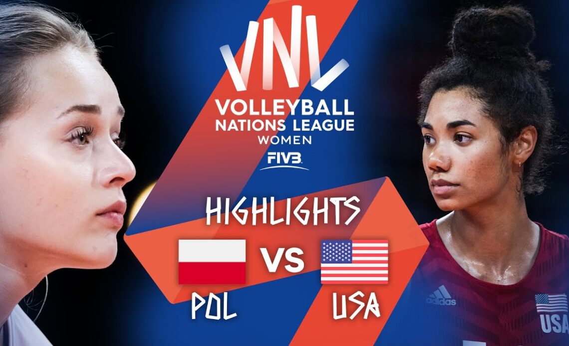 POL vs. USA - Highlights Week 5 | Women's VNL 2021