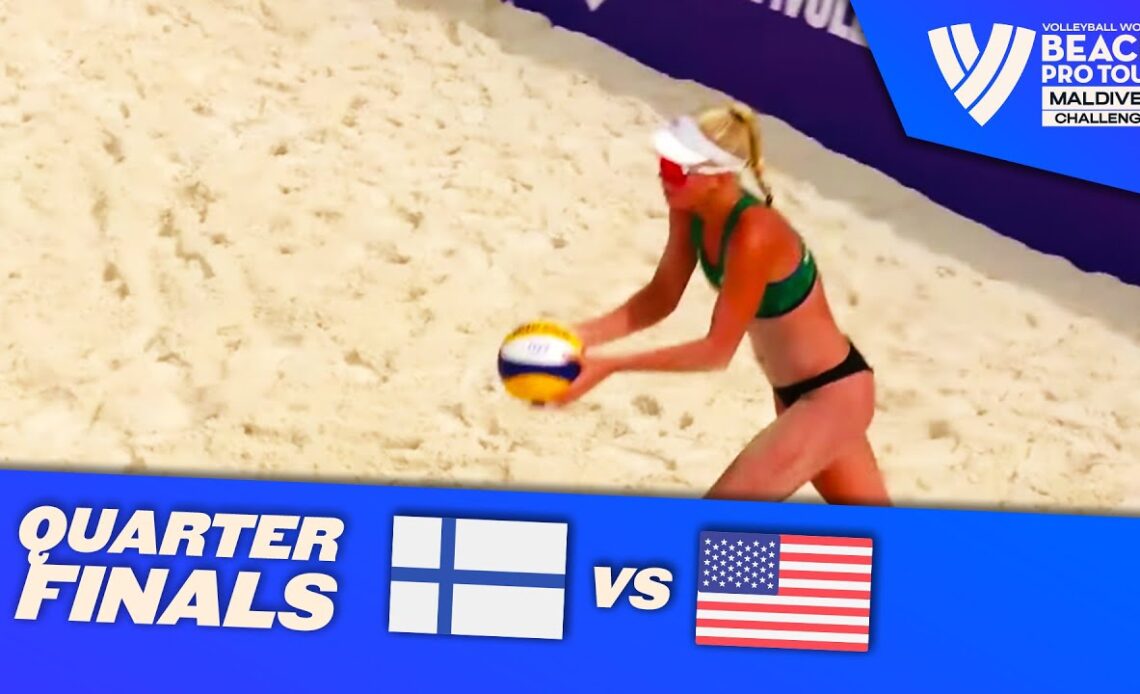 Parkkinen/Sinisalo, S. vs. Schermerhorn/Quiggle  - 1/4 Final Highlights Maldives 2022 #BeachProTour