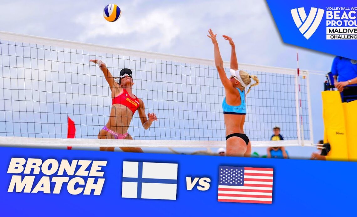 Parkkinen/Sinisalo vs. Stockman/Kraft - Bronze Match  Highlights the Maldives 2022 #BeachProTour