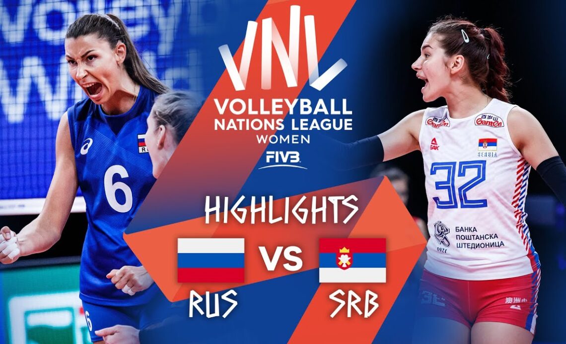 RUS vs. SRB - Highlights Week 4 | Women's VNL 2021