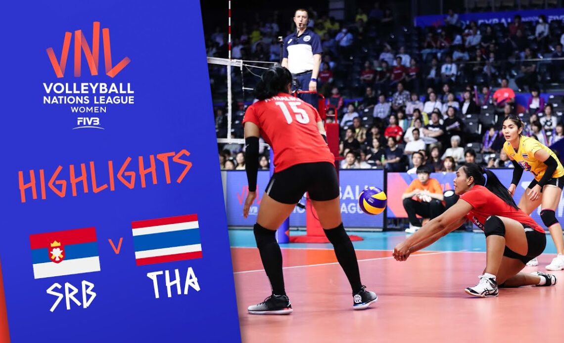 SERBIA vs. THAILAND - Highlights Women | Week 4 | Volleyball Nations League 2019