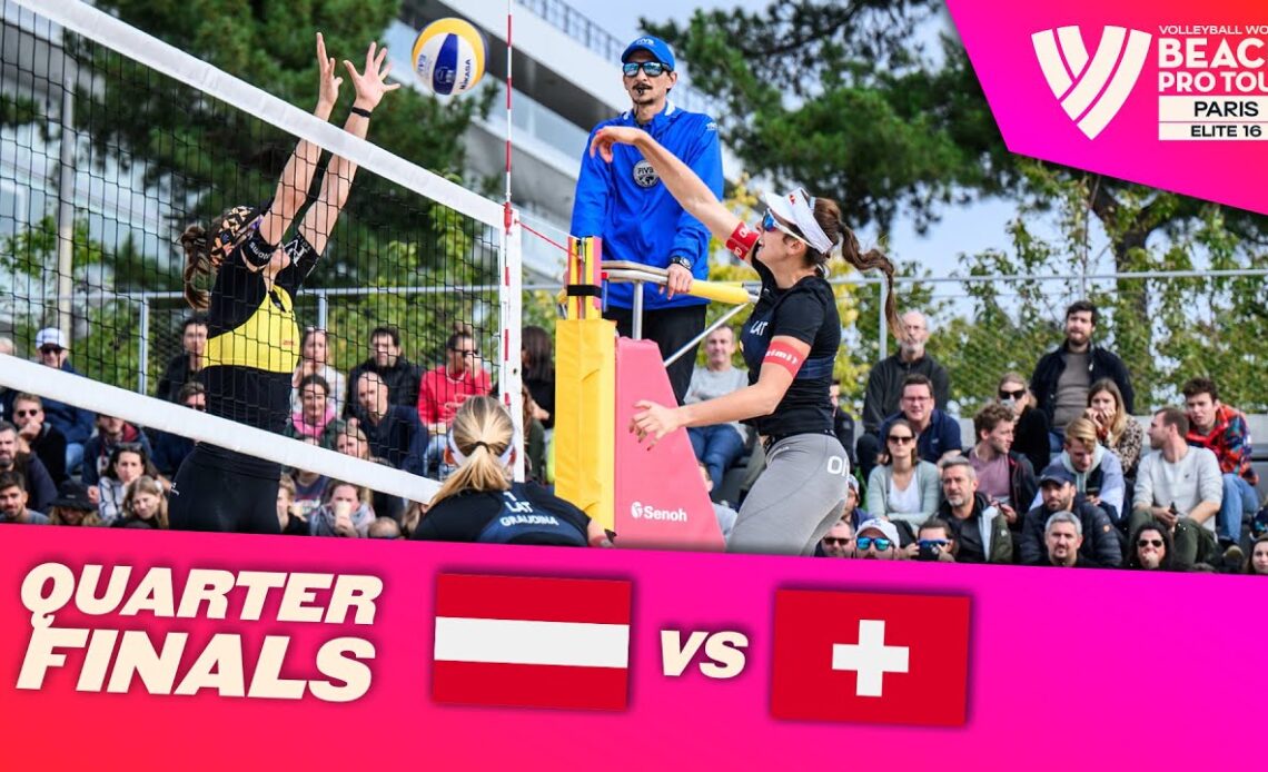 Samoilova/Graudina vs. Brunner/Hüberli - Quarter Finals Highlights Paris 2022 #BeachProTour