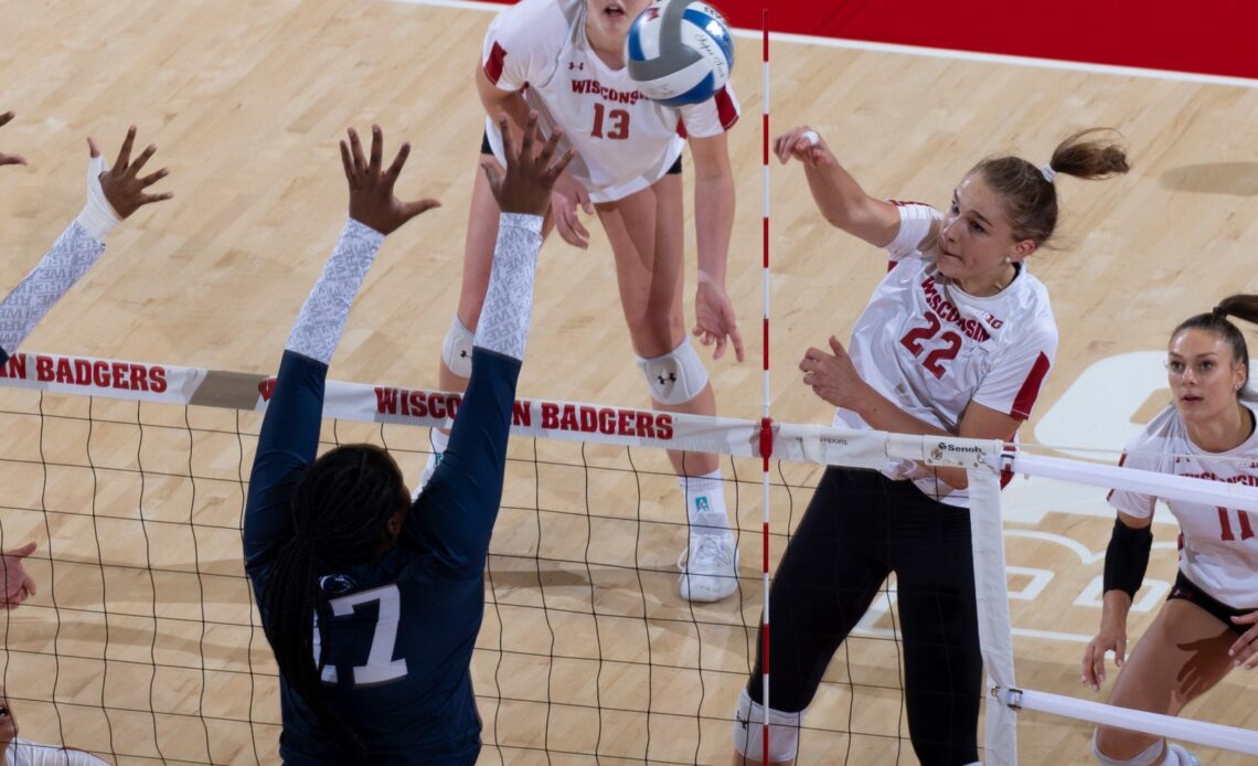 Serving up six: Badgers split Big Ten action this week