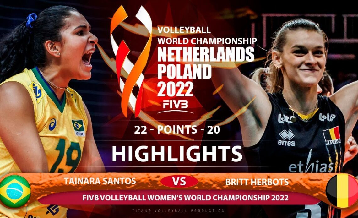 Tainara Santos vs Britt Herbots | Brazil vs Belgium | Highlights | World Championship 2022 (HD)