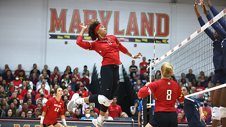 Terps Battle No. 13 Penn State To Four Sets