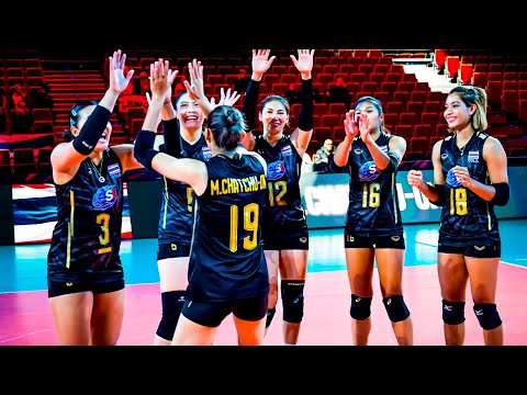 Thailand's Hard-Fought Victory in the First Set over the Dominican Republic (HD)