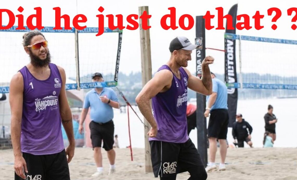 The most viral beach volleyball play of 2022: "DID HE JUST DO THAT??"