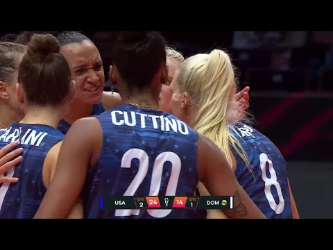 USA vs. Dominican Republic - VBW - Women World Championship - Match Highlights